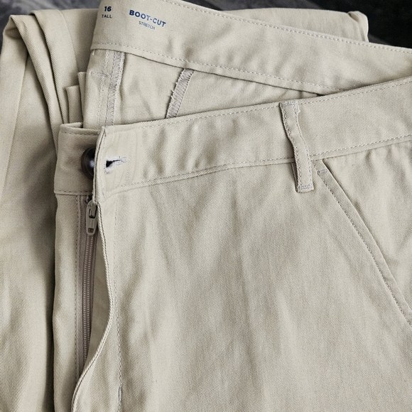 OLD NAVY UNIFORM BOOT CUT STRETCH PANTS WOMEN'S SIZE 16 TALL - Picture 4 of 7